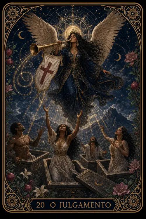 Judgement card from the Bruxa's Deck