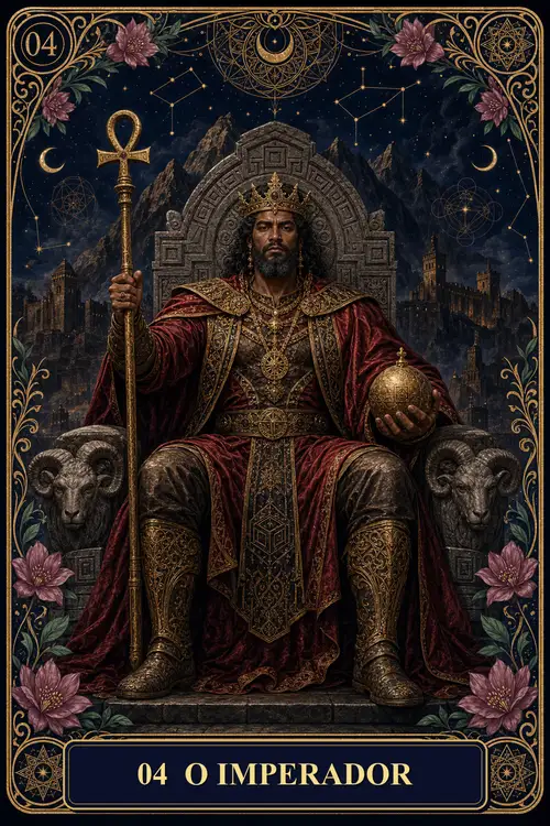 The Emperor card from the Bruxa's Deck